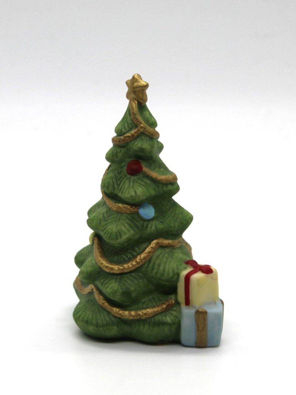 Homco Porcelain 3.5" Christmas Tree Figurine Christmas Morning #5302 Vintage EUC